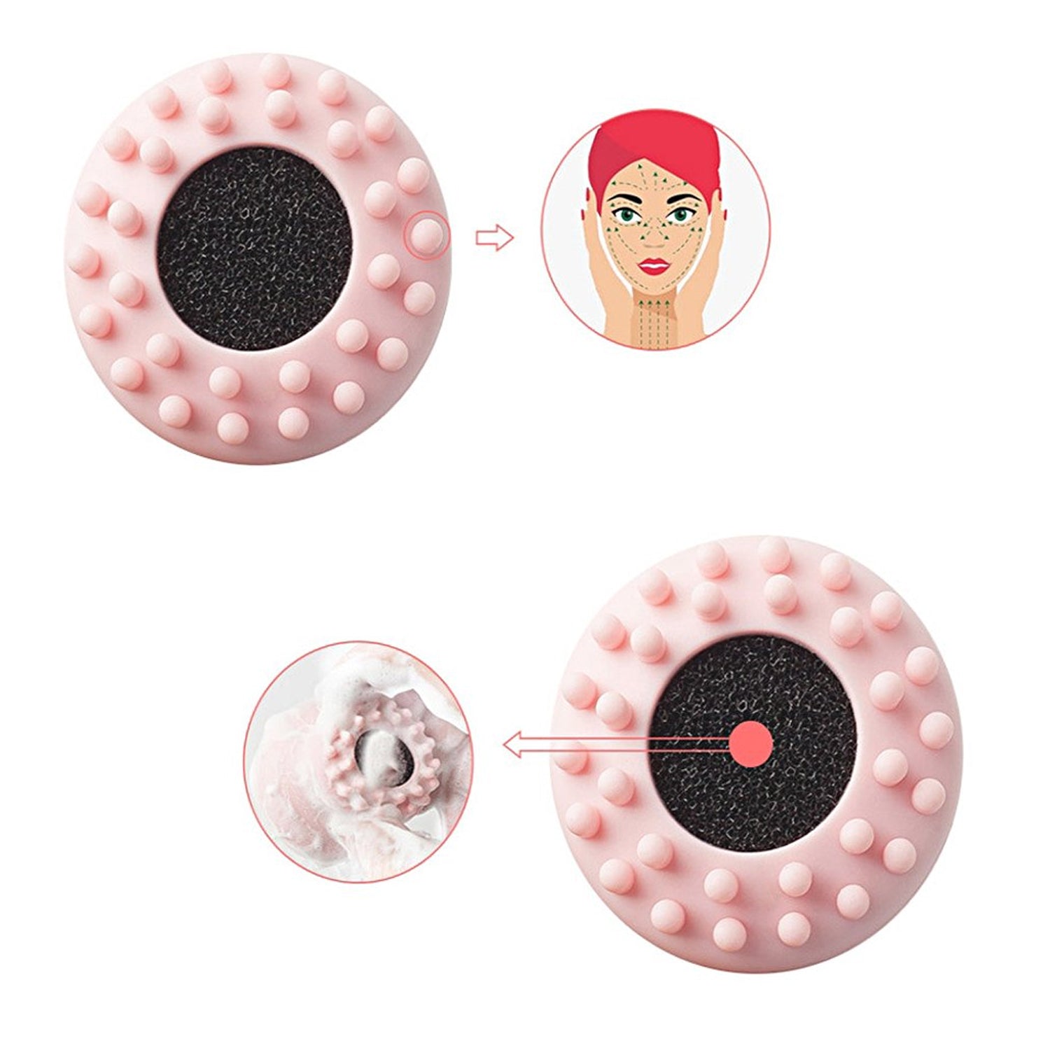 1671 Facial Cleansing Brushes, Cute Octopus Shape Silicone Face Scrubber Massager Skincare Tool (1PC) Eshaan Traders