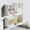 4037Adhesive Wall Mounted Flip Storage Box Holder Small Object Storage Case ( 1 pcs ) DeoDap