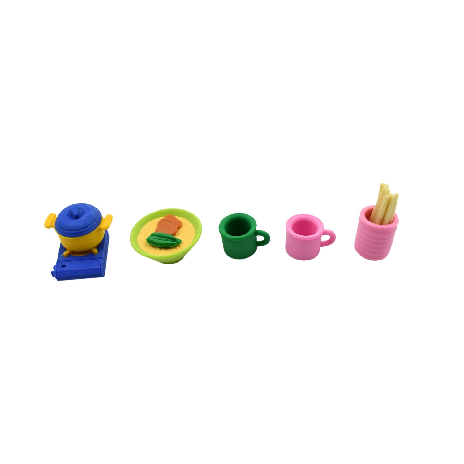 4574  Kitchen Appliances Shape Eraser, Mini Eraser Simulated Cookware Creative Cute Novelty Eraser, Children Day, Birthday Return Gifts for Kids, Childrens, Boys, Girls Kitchen Utencils Set Shaped Erasers  Set Pack of 6 Eshaan Traders