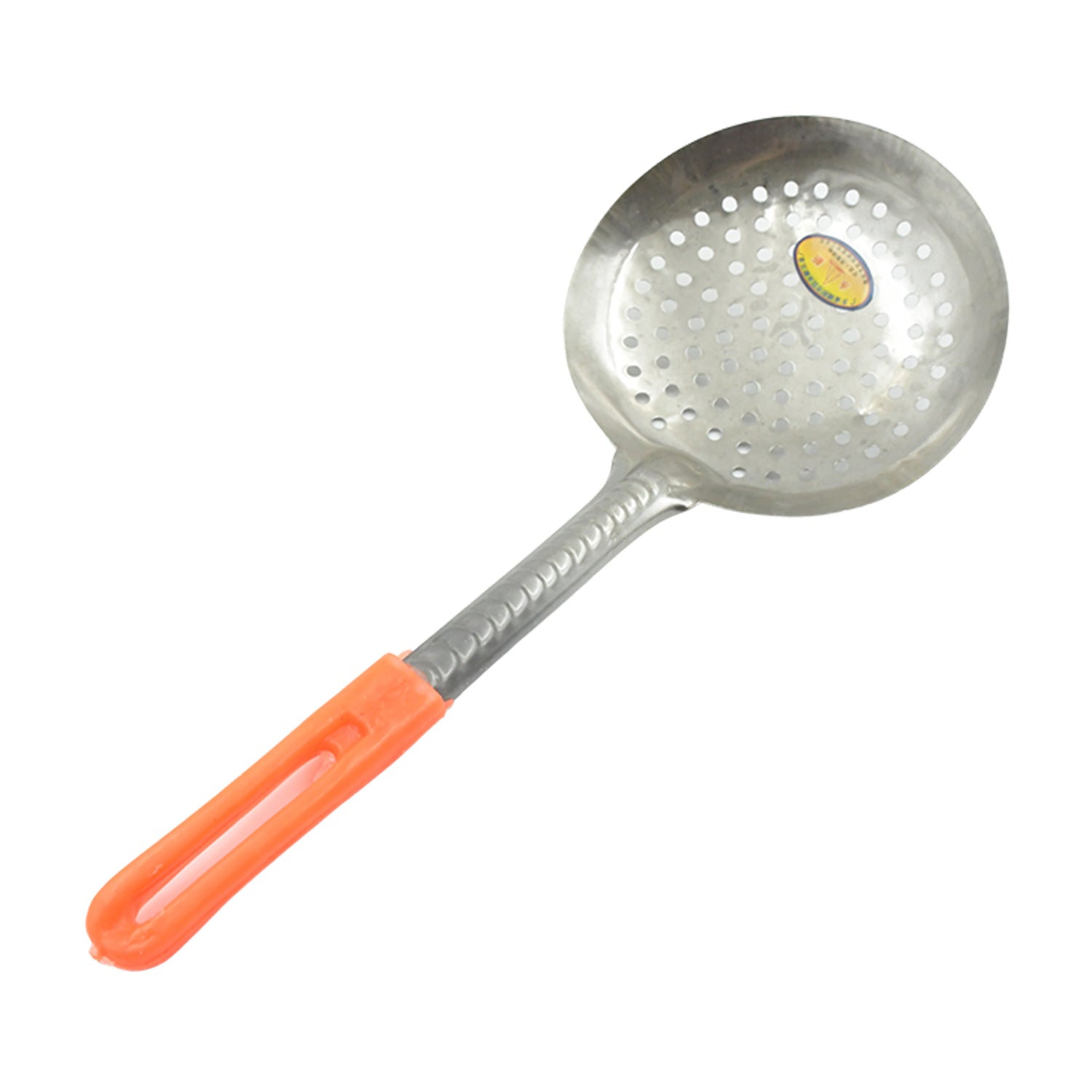 Colander Spoon, Non Slip Hand Polished Thickened Hot Pot Spoon for Kitchen for Restaurant, Stainless Steel Cooking Colander Skimmer Slotted Spoon Kitchen Strainer Ladle with Long Handle for Kitchen Cooking Baking (35 Cm & 34Cm) Eshaan Traders