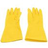 0681 Multipurpose High Grade Rubber Reusable Cleaning Gloves, Reusable Rubber Hand Gloves I Latex Safety Gloves I for Washing I Cleaning Kitchen I Gardening I Sanitation I Wet and Dry Use Gloves (1 Pair 98 Gm) Eshaan Traders