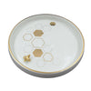 5805 Ceramic Round Plate Decoration Home Round Tray Tableware Decoration Plate For Kitchen Coffee Table Perfume Living Room Mini Bars Snacks, for Decorration Round Plate (1 Pc) Eshaan Traders