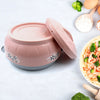 5788 High Quality Steel Casserole Box for Food Searving Inner Steel Insulated Casserole Hot Pot Flowers Printed Chapati Box for Roti Kitchen (Approx 4500 ml) Eshaan Traders