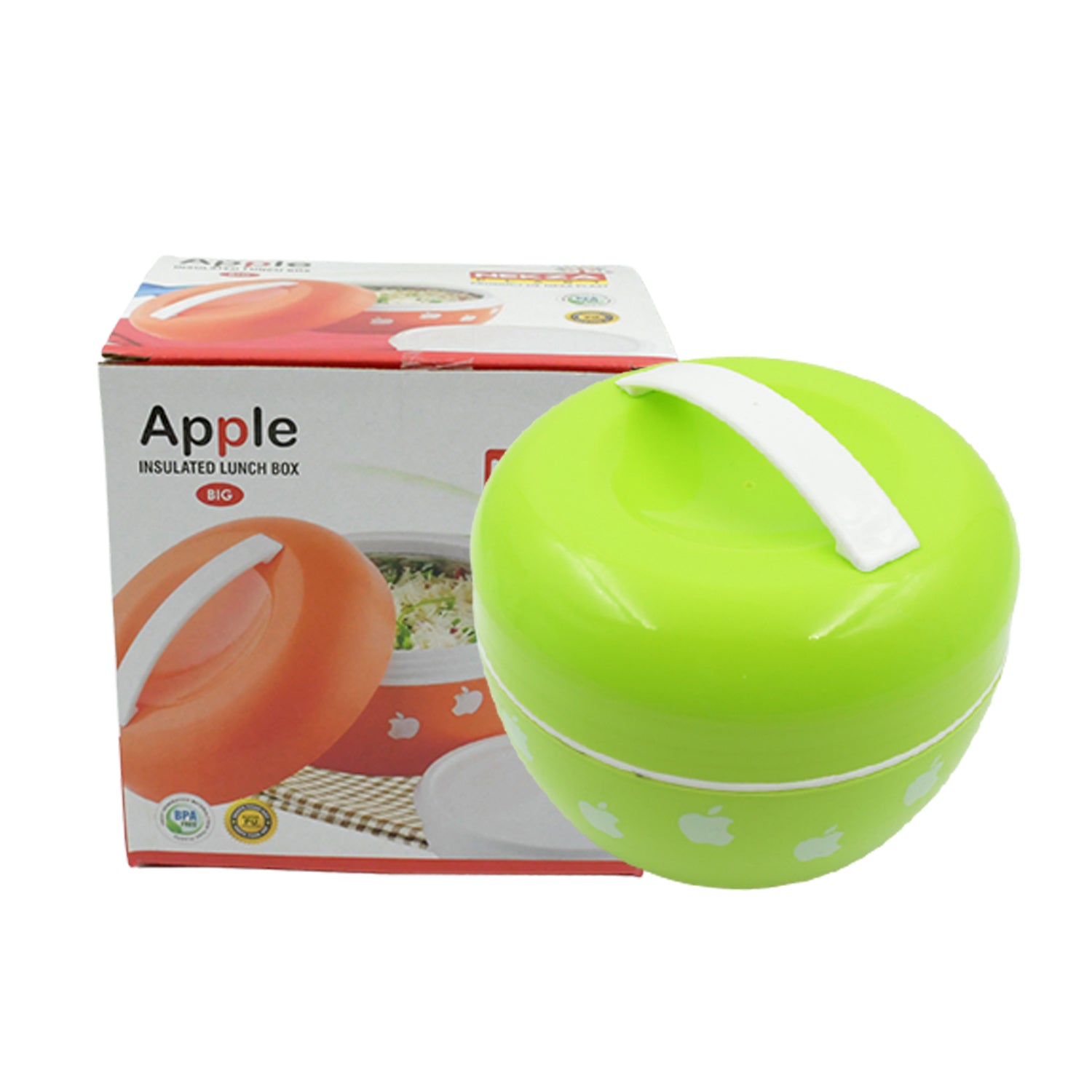 2367 Big Apple Shape Carry Case Lunch Box Apple Fruit Storage Container Apple Keeper for School Kids, Office, Picnic, Apple Insulated Lunch Box/Lunch Ideal for Return Gift/Diwali Gift/Employee Gift Eshaan Traders