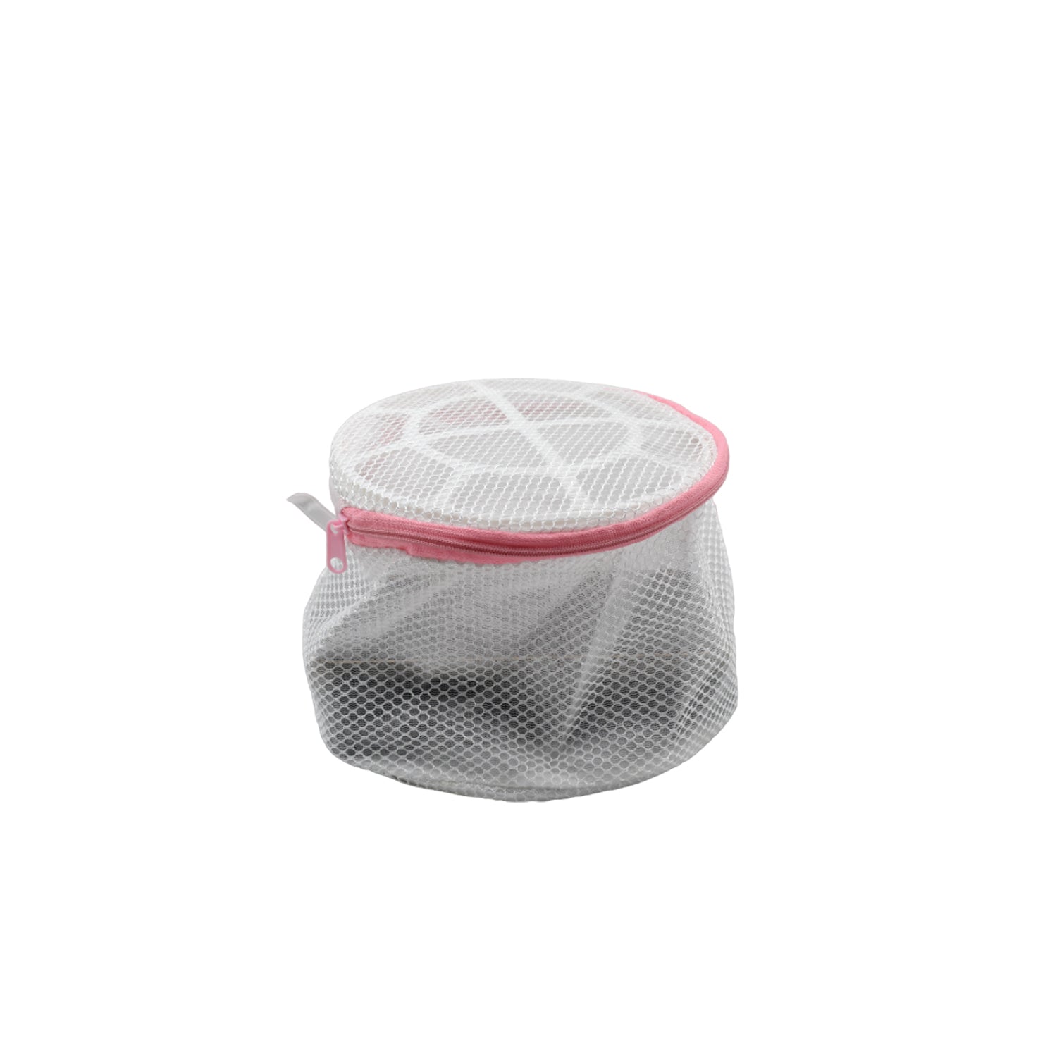 8359 Small Round cloth washing Laundray bag | washing net bag Pouch | Mesh Laundry Bag with rust free zipper for Washing, socks and underwear (1 Pc) Eshaan Traders