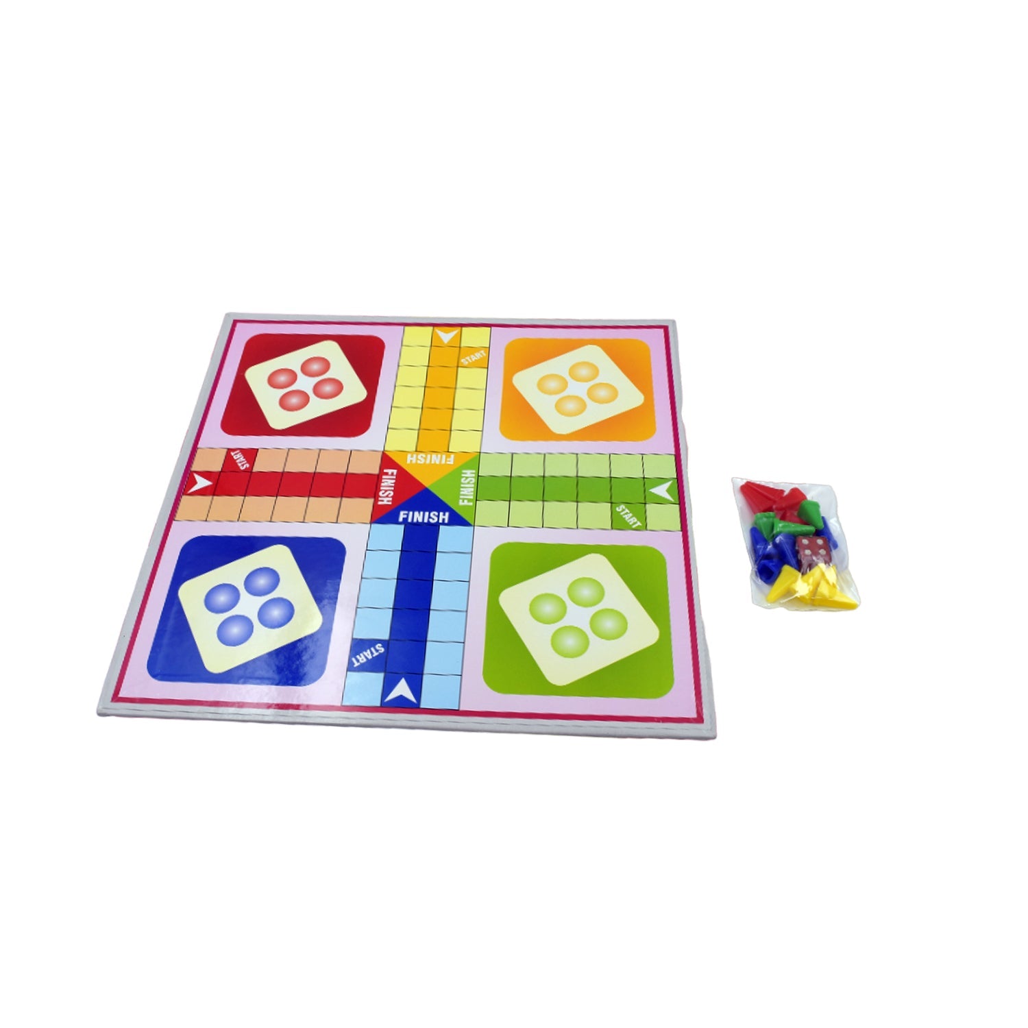 4366 Family Board Game with Two Modes | Two Side Different Ladder, Ludo  Games for Children and Families | 2 to 4 Players - Age 3 Years and Above (2 in 1) Eshaan Traders