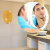 1795 Oval Shape 3D Mirror Sticker used in all kinds of household and official purposes as a sticker etc. DeoDap