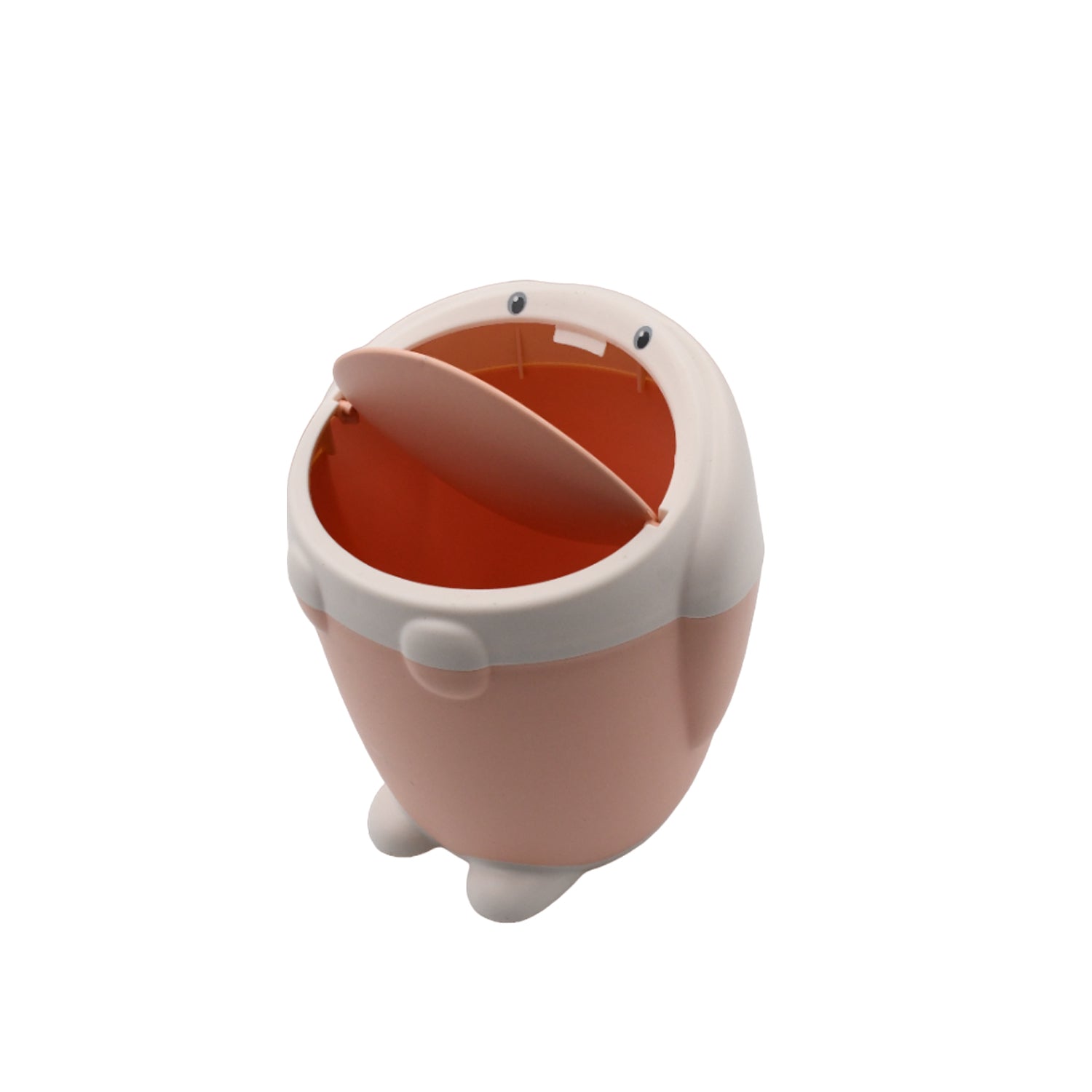 7949 Little White Rabbit Trash Can Small Garbage can with lid Trash can for Cars Mini Dumpster for Desk Tabletop Litter bin Bunny Trash can Rabbit Garbage can,Mini Dustbin Garbage can for Desk Eshaan Traders