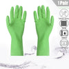 0653 Multipurpose cleaning rubber hand gloves (green) 1 PC DeoDap