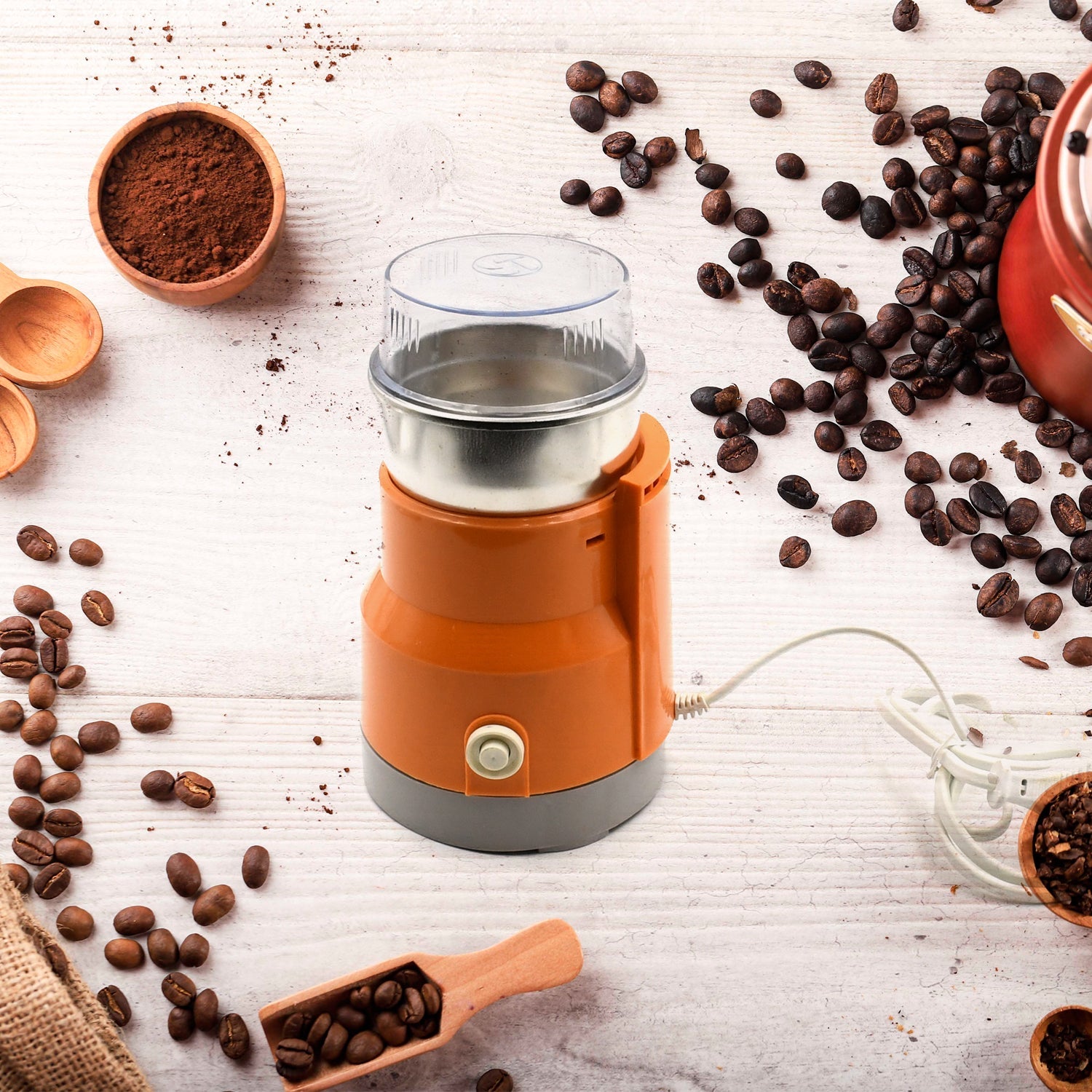 5884 Multi Function Small Food Grinder Grain Grinder, Portable Coffee Bean Seasonings Spices Mill Powder Machine Small Kitchen Appliances for Home and Office Eshaan Traders