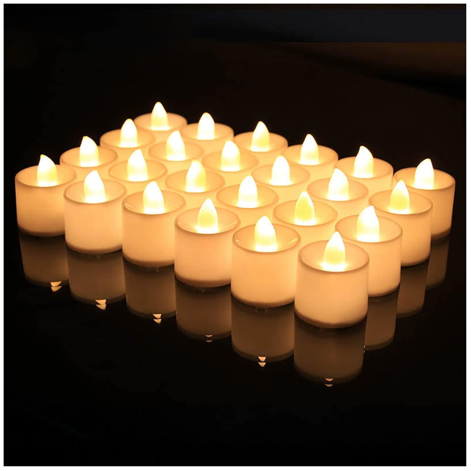 1222B Festival Decorative - LED Tealight Candles | Battery Operated Candle Ideal for Party, Wedding, Birthday, Gifts (24pc) ( Diya , Divo , Diva , Deepak , Jyoti , Eshaan Traders