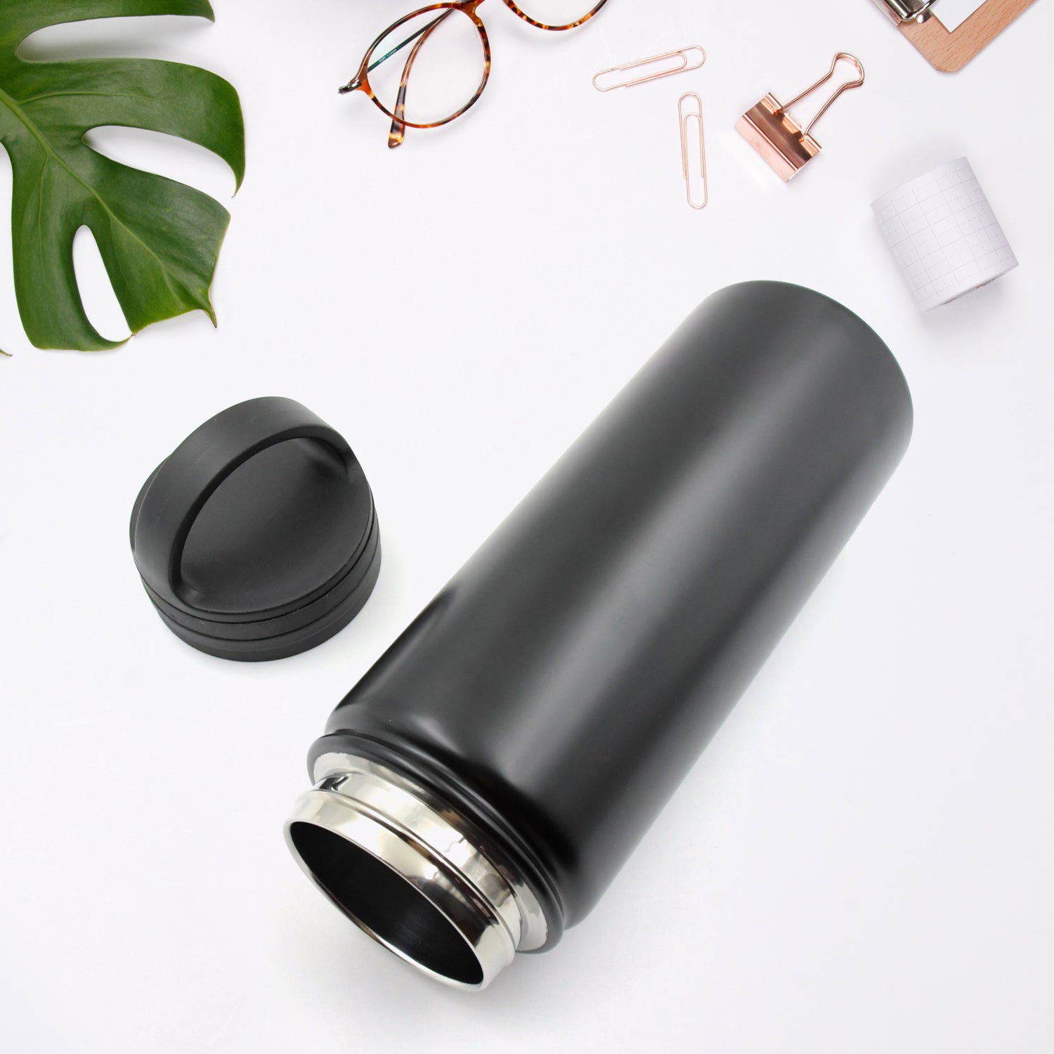 12529 Vacuum Stainless Steel Water Bottle With Carry Handle, Fridge Water Bottle, Leak Proof, Rust Proof, Cold & Hot | Leak Proof | Office Bottle | Gym | Home | Kitchen | Hiking | Trekking | Travel Bottle (750 ML ) Eshaan Traders