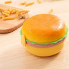 5313 Burger Shape Lunch Box Plastic Lunch Box Food Container Sets Double Layer Lunchbox 1000ml With 2 Spoon Applicable to Kids and Elementary School Students Eshaan Traders