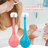 7327 Toothbrush - Soft Bristle Toothbrush - 3-Sided Training Toothbrush With Silicone Head, Inverted Cleaning Toothbrush for Aged 2-12, Children's Cleaning (1 Pc) Eshaan Traders