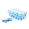 5776 Plastic Refrigerator Organizer Bins, Set Of 2 Stackable Fridge Organizers with Handle, Clear Organizing Food Fruit Vegetables Pantry Storage Bins for Freezer kitchen Cabinet Organization and Storage (2 Pcs Set Mix Color) Eshaan Traders