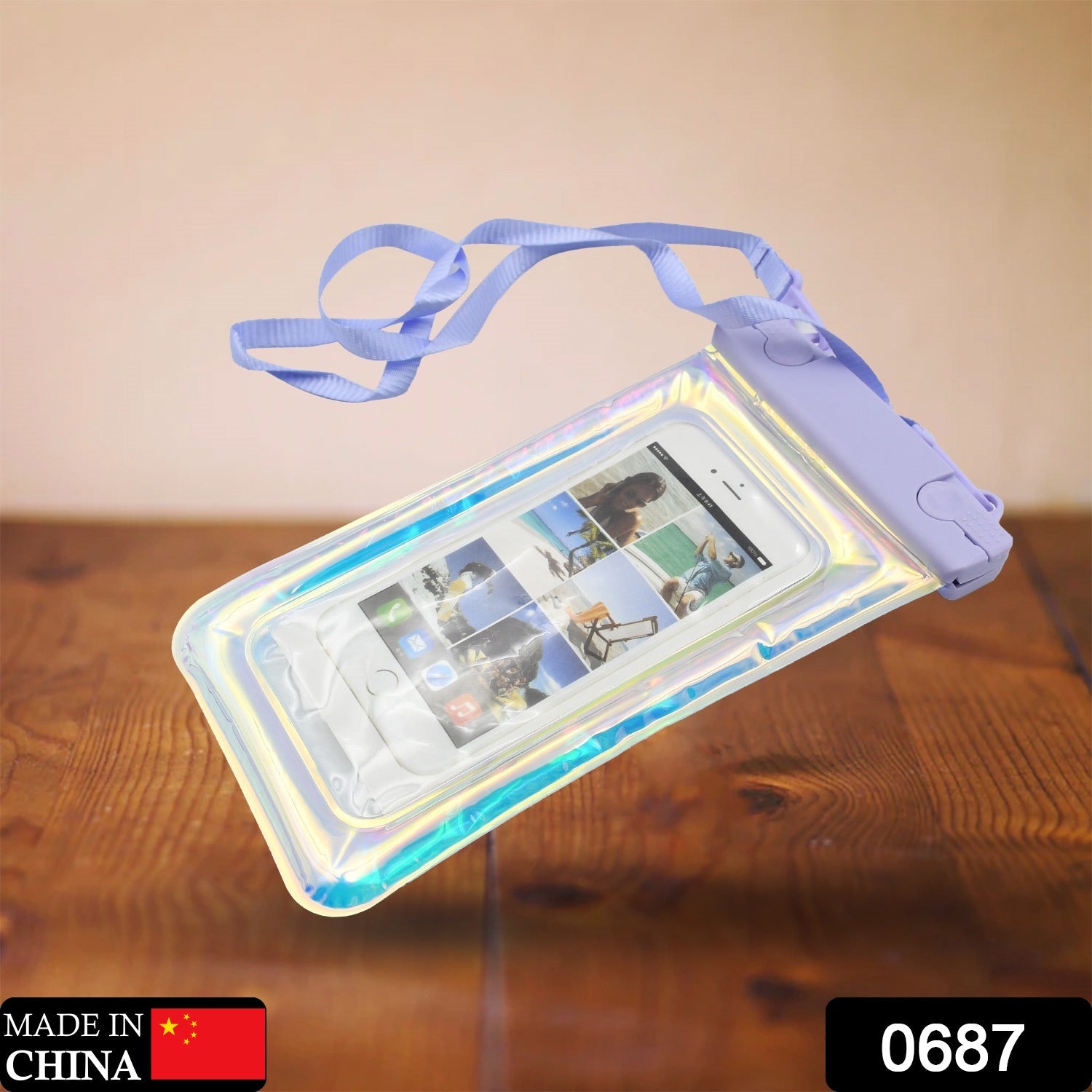 0687 Waterproof Phone Pouch Bag, Phone Accessories Transparent Phone Bag Swimming Phone Bag Mobile Phone Bag Waterproof Smartphone Protective Pouch for Pool, Beach for All Smartphones Eshaan Traders