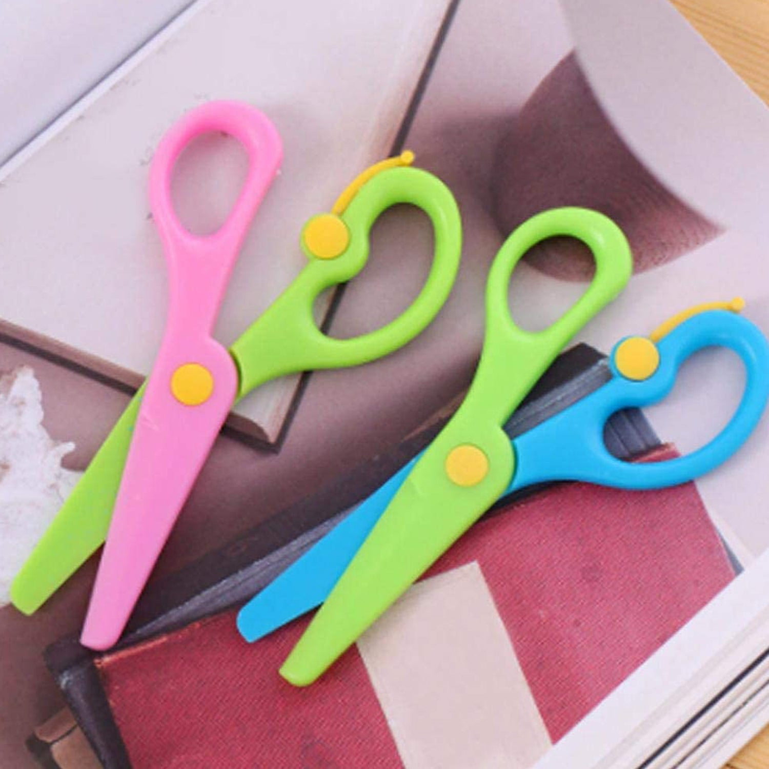 1502 Plastic Safety Scissor, Pre-School Training Scissors. Eshaan Traders