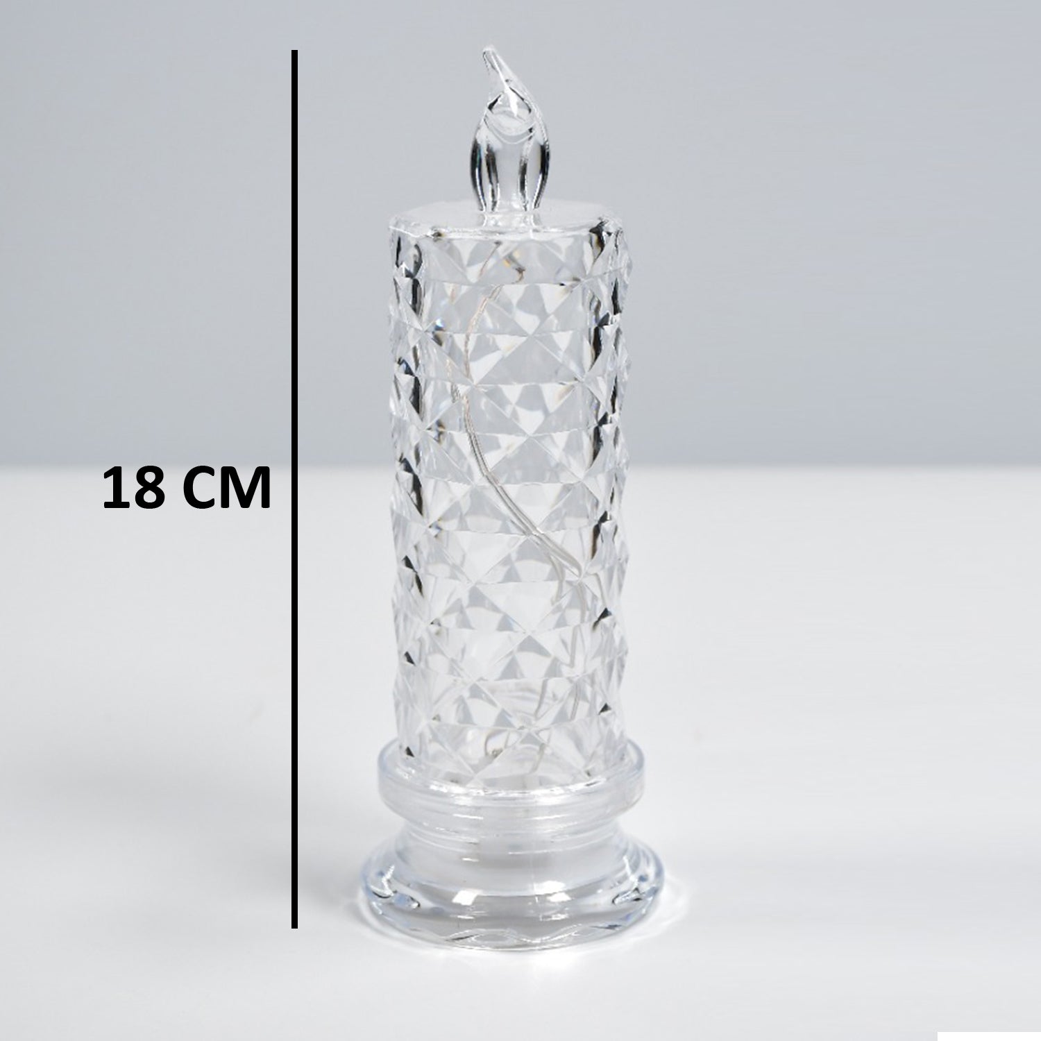 6241A Rose Candles for Home Decoration, Crystal Candle Lights Eshaan Traders