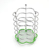 5263 Spoon Holder Stainless Steel Cutlery Holder Round Shape Multi Use Stand DeoDap