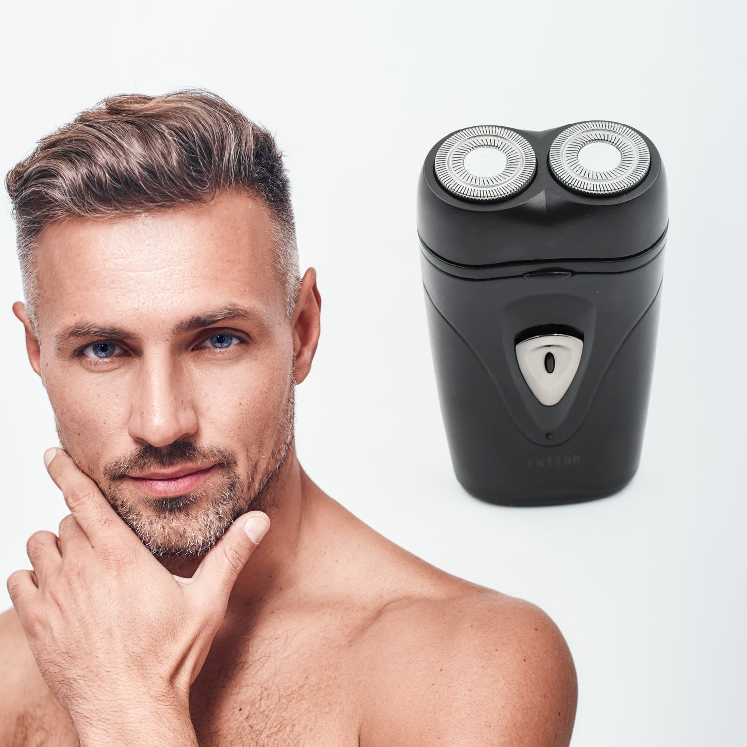 6977 Men's Electric Shaver with Double Floating Heads Rechargeable | Portable, Cordless, Travel Electric for Men | USB Rechargeable Shaver | Water Resistant | Flexible Floating Shaving Heads Eshaan Traders