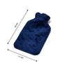 6537 Velvet Super soft Fur Cover with Natural Rubber Hot Water Bag ( 1 pcs ) DeoDap