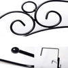 9383 Over The Door Hanger Rack 7 Hooks Decorative Ognazier Hook Rack Stylish Door Hanger Door Hook Hangers with 7 Hooks,Metal Hanging Rack for Home Office Use Eshaan Traders