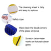 4751 Magnetic Glass Cleaner Square Shape Double-Side Magnetic Glass Cleaner Wiper with 2 Extra Cleaning Cotton for Window Squeegee Washing Kit Equipment (1 Pc) Eshaan Traders