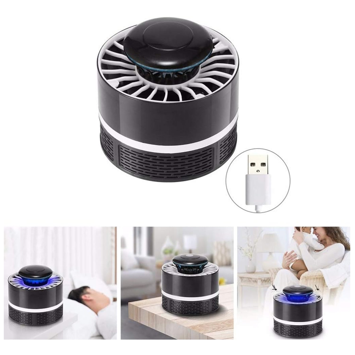 6871 Mosquito Killer Light 5W USB Smart Optically Controlled Insect Killing Lamp Use Forbad room Eshaan Traders