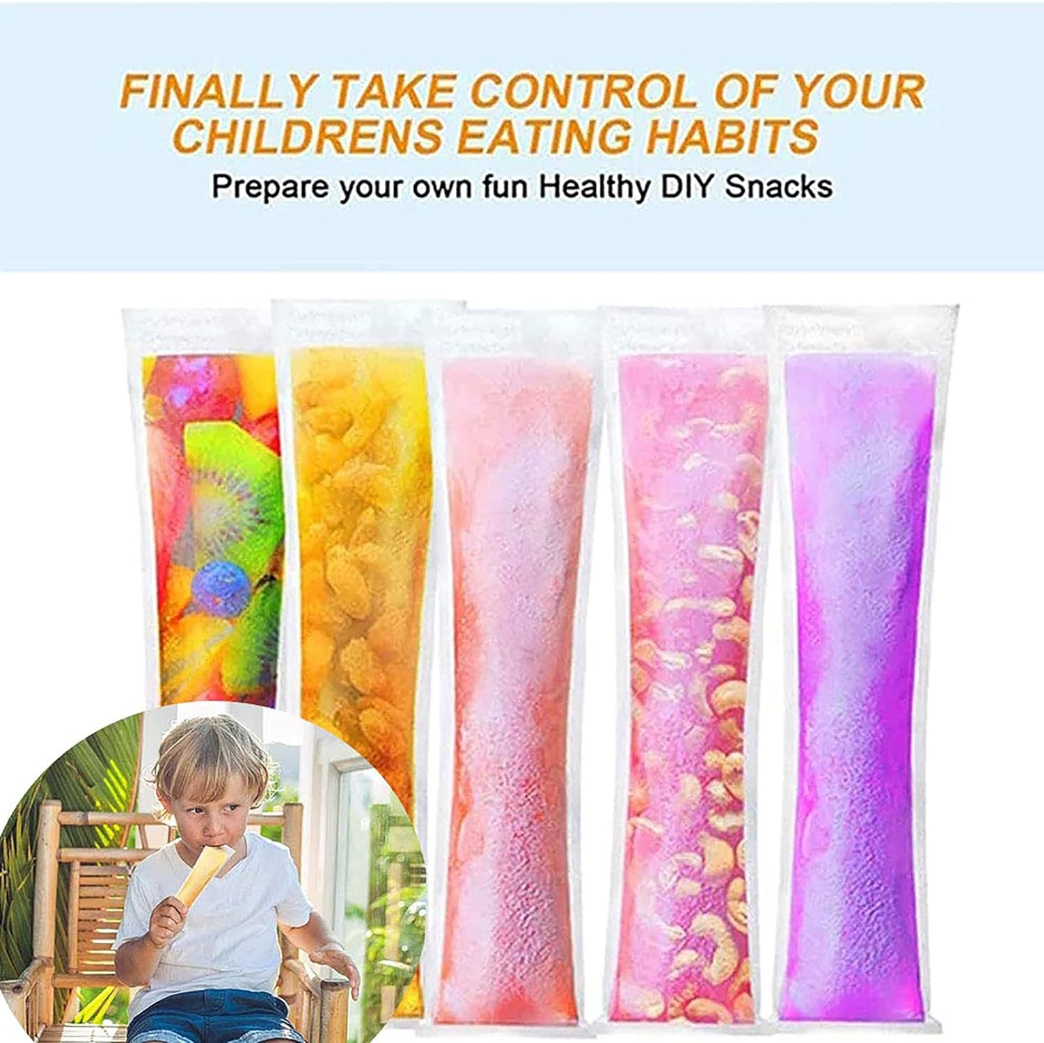 5512 Homemade Popsicle Maker Manual Ice Cream Machine With Approx 20 Pcs Packing Bag Popsicle Mold Convenient Maker Manual Ice Cream Machine For Kids Adults DIY, Reusable Eshaan Traders