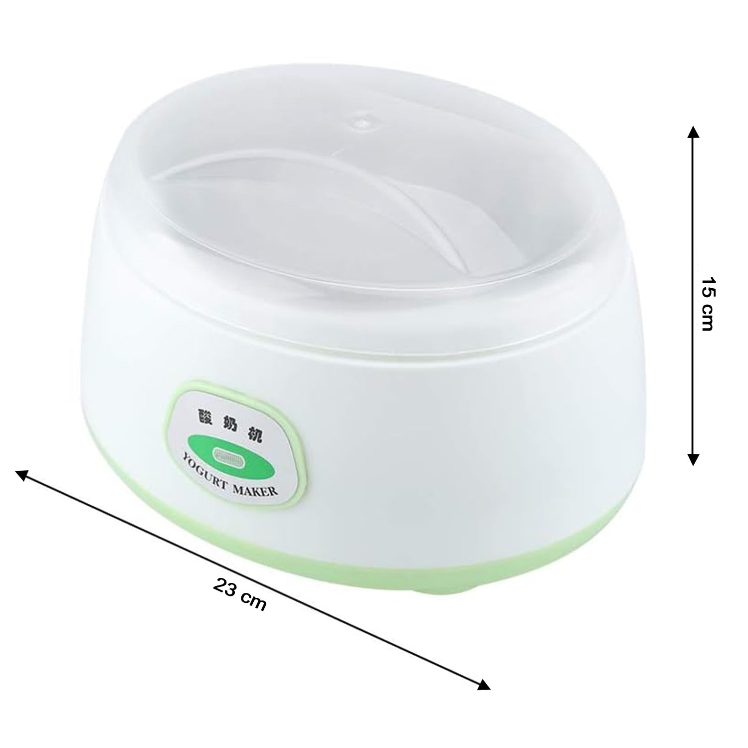 2533B ELECTRONIC YOGURT MAKER, AUTOMATIC YOGURT MAKER MACHINE 1L YOGHURT PLASTIC CONTAINER FOR HOME USE Eshaan Traders