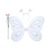 3293 Baby Girl's Fairy Nylon Butterfly Wings Costume Butterfly Fairy Angel Wing| Wand And Hairband Multi- Color For Party (1pc) Eshaan Traders