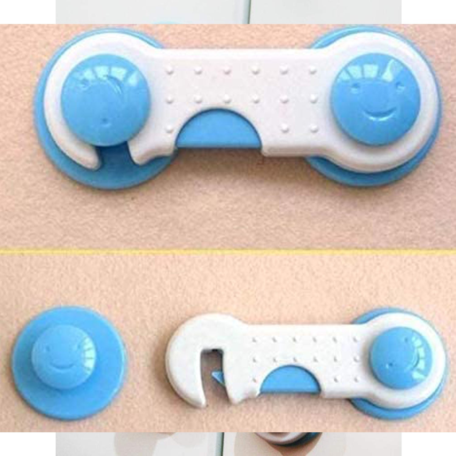 4688A Child Safety lock Child Toddler Baby Safety Locks Proofing for Cabinet Toilet Seat Fridge Door Drawers ( 1 pc) DeoDap