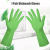 0653 Multipurpose cleaning rubber hand gloves (green) 1 PC DeoDap