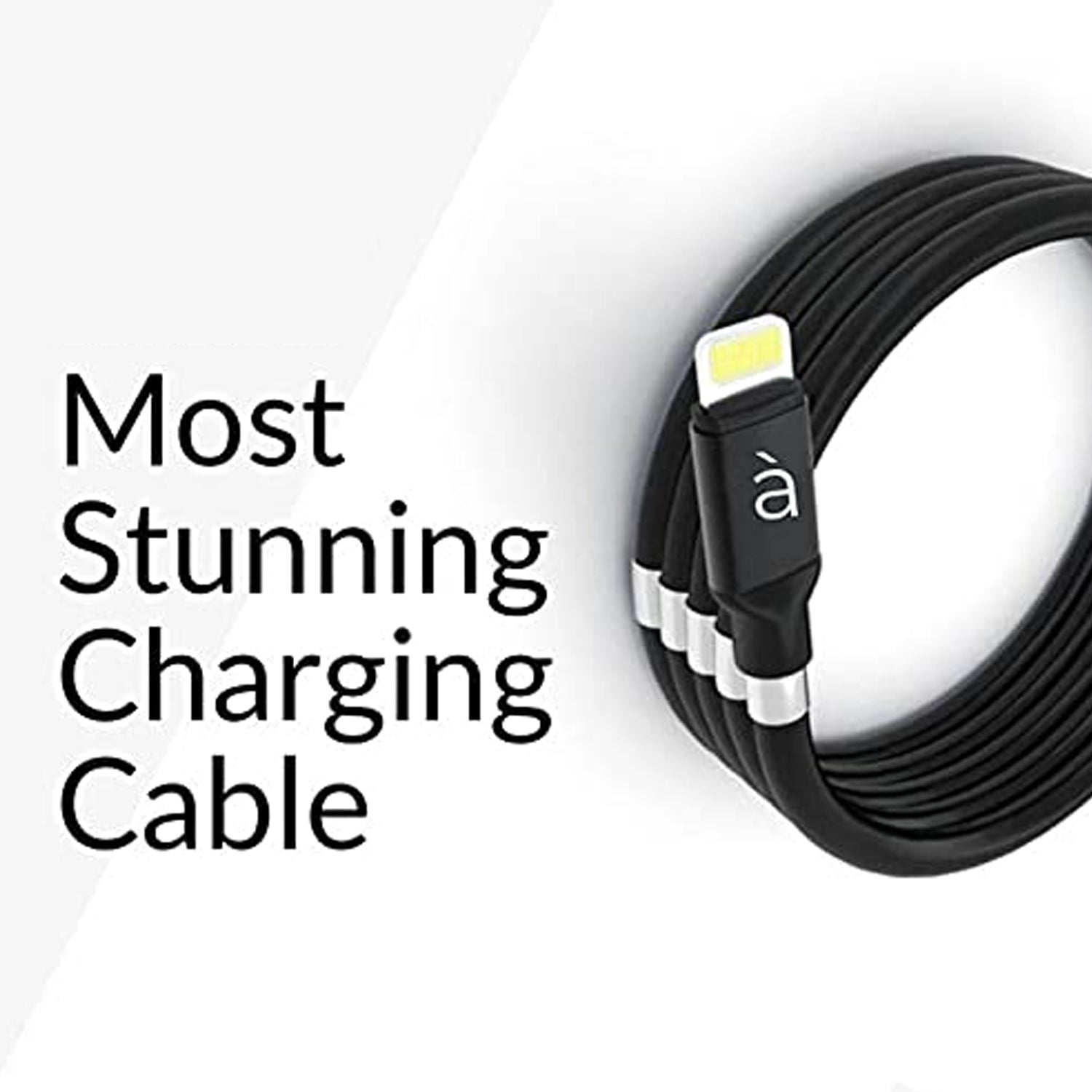 0302 USB Cable, Charging Cable 3A Fast Charge and Sync Most Stunning Charging Cable, Magnetic Charging Cable Charging Cable for Phone (Compatible with (No More Messy Cables in Car & Home), (120 CM), ( Black), One Cable) Eshaan Traders