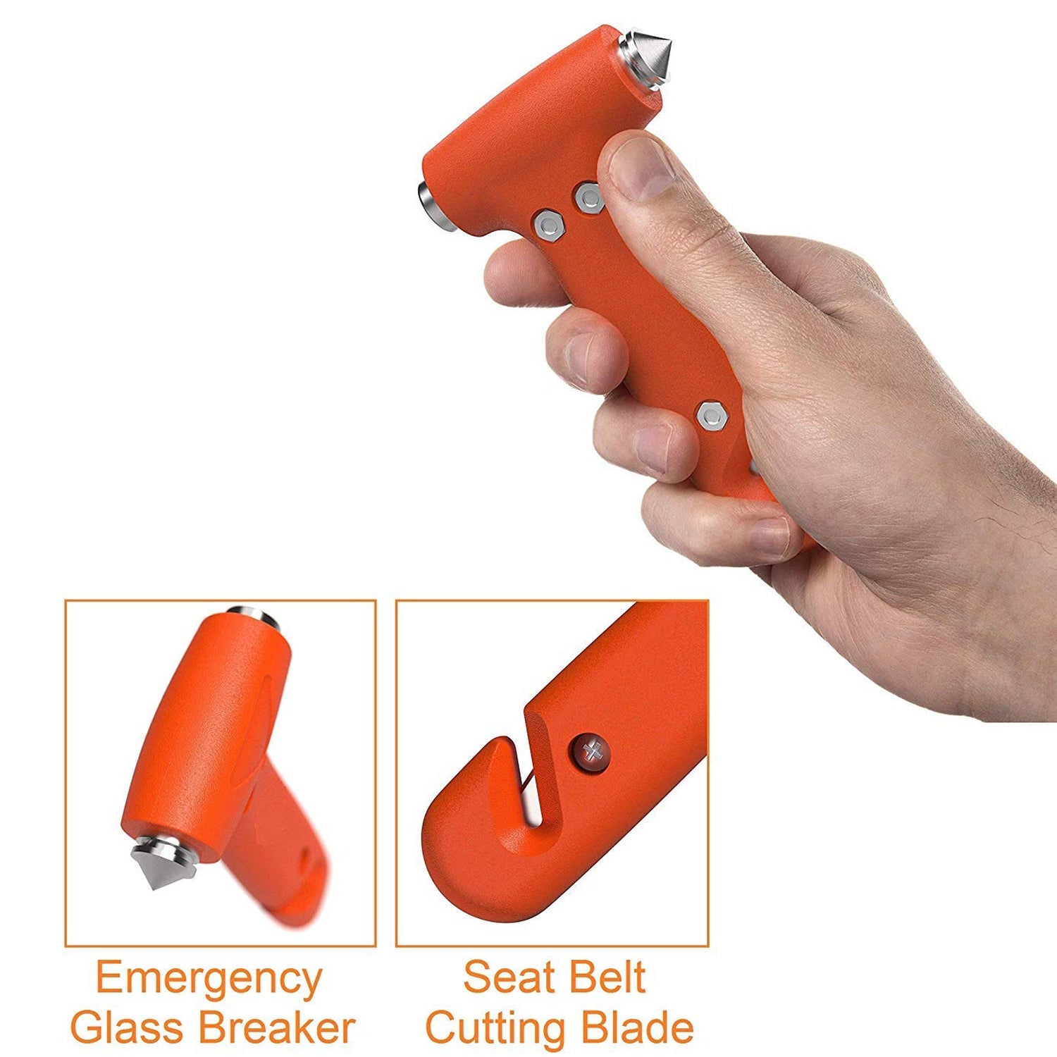 9393 Car Safety Hammer,Emergency and Rescue Tool,Car Window Breaker and Seatbelt Cutter,Safety Hammer Emergency Rescue Tool,Car Window Breaking Seat Belt Cutter (1 Pc) Eshaan Traders