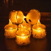 12 Pcs Flameless and Smokeless Decorative Acrylic Candles Transparent Led Tea Light Candle for Gifting, House, Diwali, Christmas, Festival, Events Decor Candles Eshaan Traders