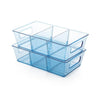 5776 Plastic Refrigerator Organizer Bins, Set Of 2 Stackable Fridge Organizers with Handle, Clear Organizing Food Fruit Vegetables Pantry Storage Bins for Freezer kitchen Cabinet Organization and Storage (2 Pcs Set Mix Color) Eshaan Traders