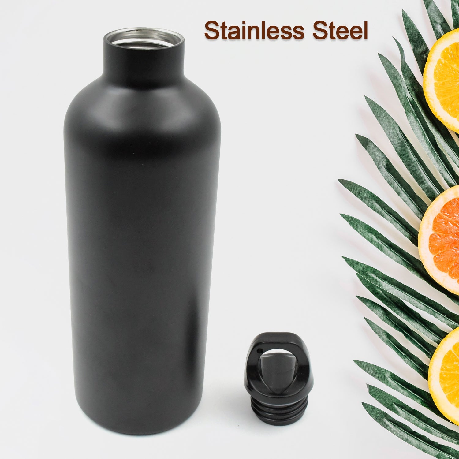 12515 Vacuum Stainless Steel Water Bottle With Carry Handle, Fridge Water Bottle, Leak Proof, Rust Proof, Cold & Hot | Leak Proof | Office Bottle | Gym | Home | Kitchen | Hiking | Trekking | Travel Bottle (Approx 750 ML ) Eshaan Traders