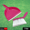 7764 Mini Dustpan Supdi with Brush Broom Set for Multipurpose Cleaning, Cleaning Broom Brush and Dustpan | Sweep Set for All Surfaces, for Cleaning Tool for Desk, Car & Animal Waste etc (2 Pc Set) Eshaan Traders