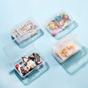 2968 Rectangle Clear Container Storage Box for small parts & Multiuse Box DeoDap