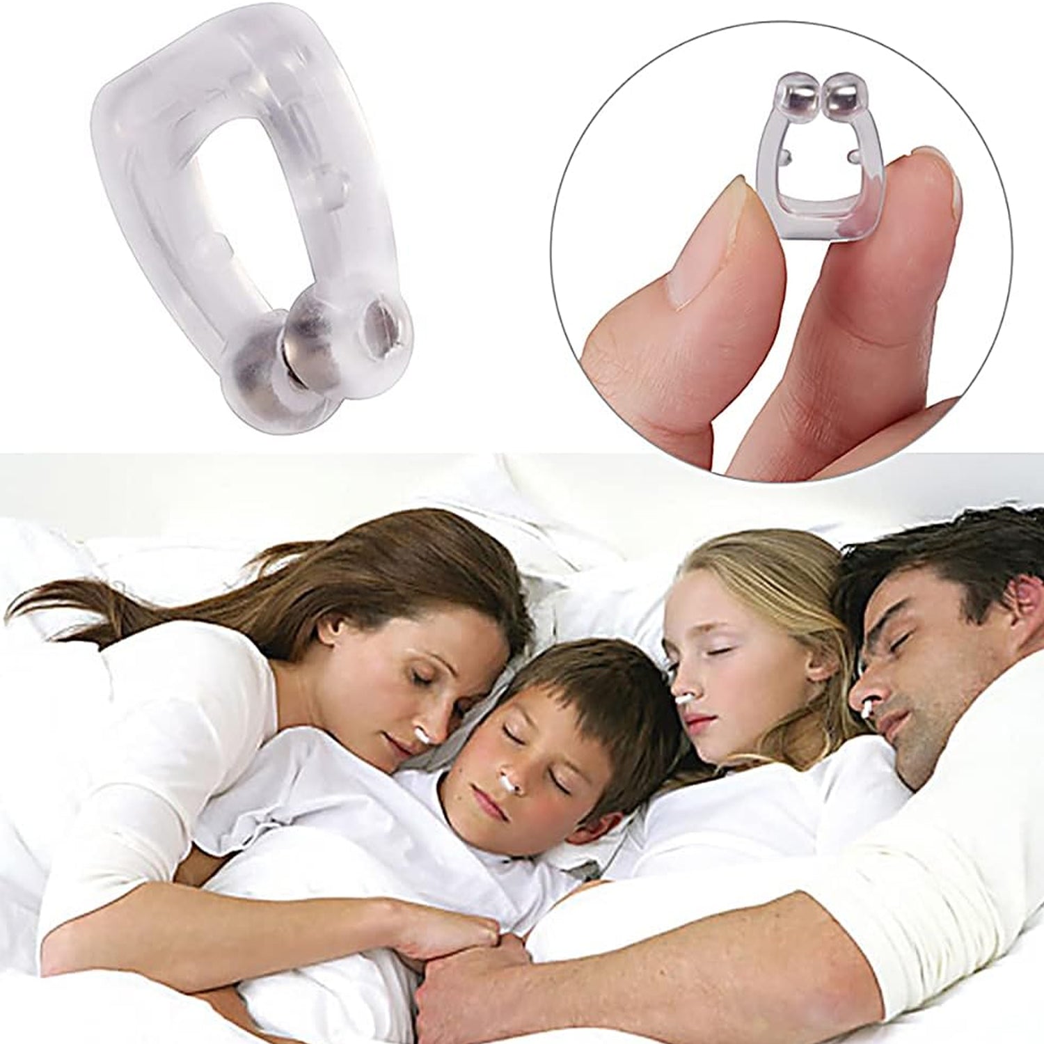 0349 Anti Snore device for men and woman Silicone Magnetic Nose Clip For heavy Snoring sleeper, Snore Stopper, Anti Snoring Device (1 Pc) Eshaan Traders