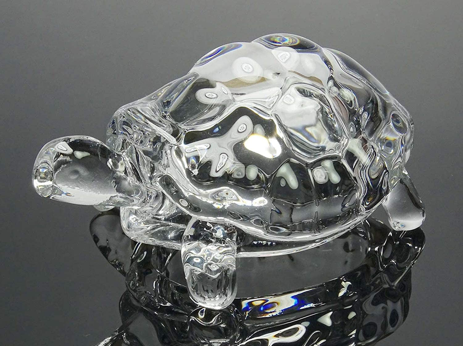 1194 Crystal Glass Turtle-Tortoise for Feng Shui and Vastu DeoDap