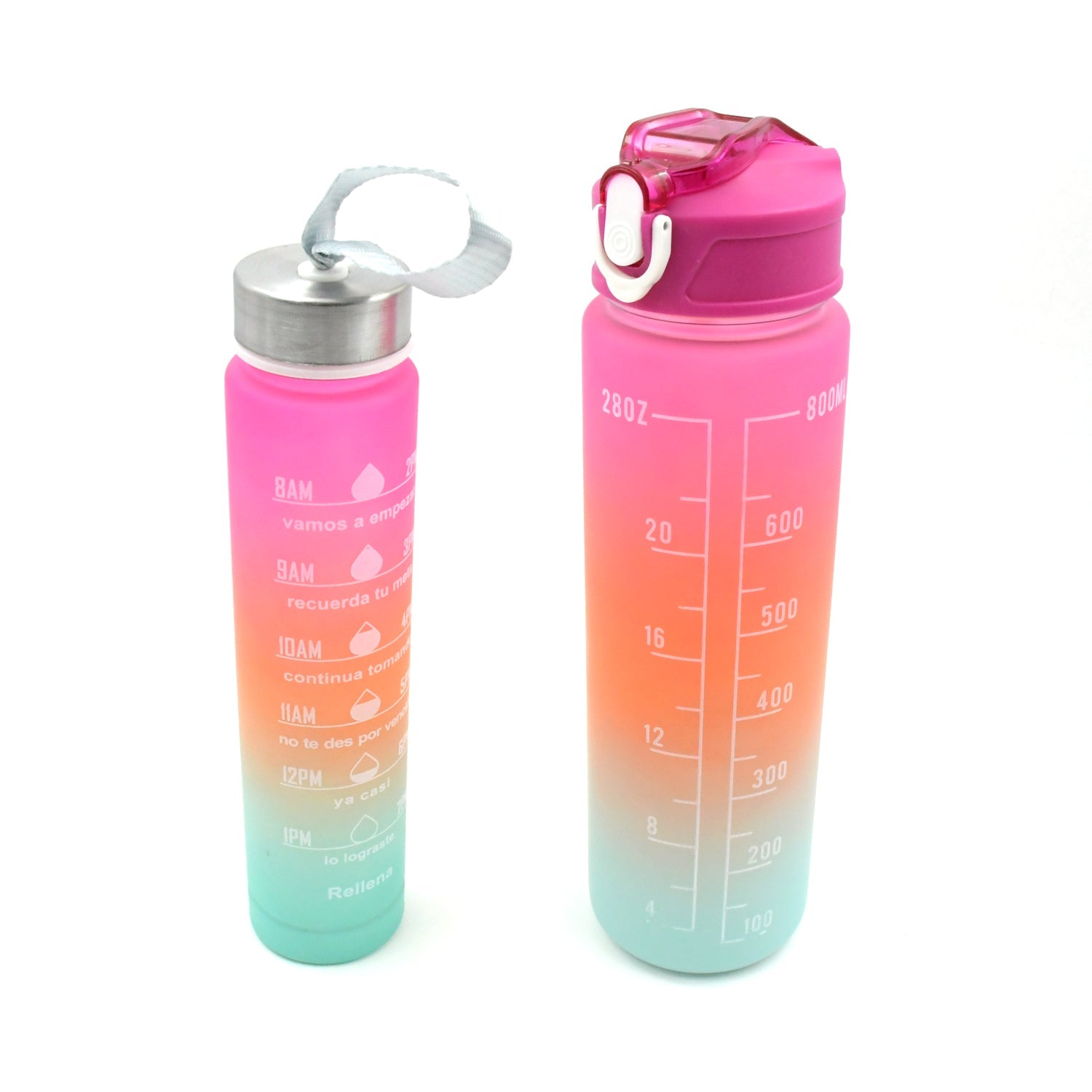 0286 Plastic Water Bottle 2 pc Different Size Bottle High Quality Water Bottle Plastic Water Bottle BPA-Free & Leak-Proof!  Cartoon Printed Design for Kids' School, For Fridge, Office, Sports, School, Gym, Yoga (2 Pc Set) Eshaan Traders