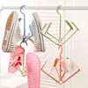 9111 Hanging Shoe Rack Rotating Four Hooks Portable Drying Shoe Rack Wet and Dry Dual-use Drying Shoes Hanger Windproof Eshaan Traders