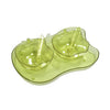 2752A Apple Shape 2Piece Serving Set of Bowl with Spoon & Tray. Dinnerware Serving Snacks & Pickle DeoDap