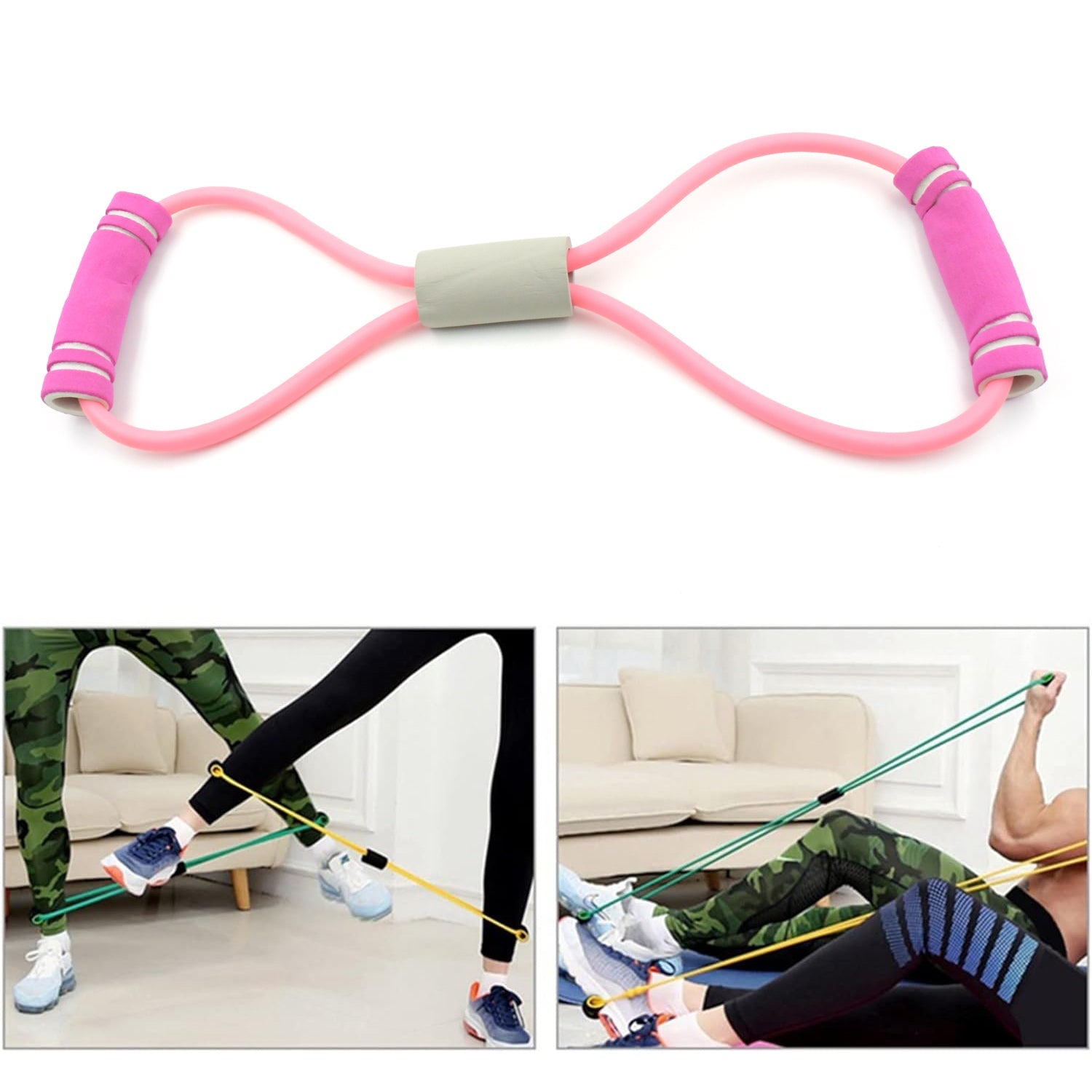 8415 Sport Resistance Loop Band Yoga Bands Rubber Exercise Fitness Training Gym Strength Resistance Band, Exercise Equipment, Bands for Working Out (1 Pc) Eshaan Traders