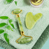 0318 Gua Sha Stone and Anti Aging Jade Roller Massager for Face Massage Natural Face Skincare Massager & Face Roller Massager for Women | Face Shaper Jade Roller and Gua Sha Set for Glowing Skin Eshaan Traders