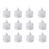 12 Pcs Flameless and Smokeless Decorative Acrylic Candles Transparent Led Tea Light Candle for Gifting, House, Diwali, Christmas, Festival, Events Decor Candles Eshaan Traders