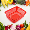 5957 Plastic Kitchen Medium Size Vegetables and Fruits Washing Basket Dish Rack Multipurpose Organizers Eshaan Traders