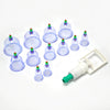 6614 12pcs Cups Vacuum Cupping Kit Pull Out a Vacuum Apparatus Therapy Relax Massagers Curve Suction Pump DeoDap